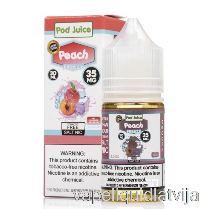 Sasaldēt Persiku - Pāksts Sula - 30ml 35mg Vape šķidrums